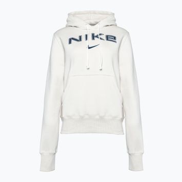 Women's Nike Sportswear Phoenix Fleece Sweatshirt HM9751 light orewood brn/white/armory navy