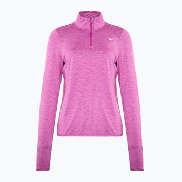 Nike Swift Element UV 1/4-Zip women's running longsleeve hot fuchsia/plum dust/heather