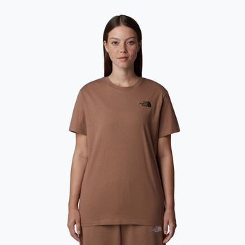 Women's T-shirt The North Face Box Nse Relaxed Tee latte/tnf white