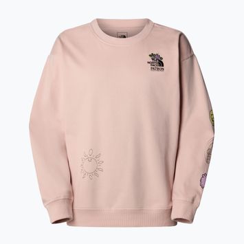 The North Face Mountain Cleanup Over pink moss sweatshirt