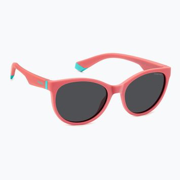 Polaroid PLD 8065/S coral/grey polarised children's sunglasses