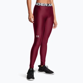 Under Armour HeatGear cardinal/white women's leggings