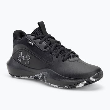 Under Armour Lockdown 7 basketball shoes black/black/metallic silver