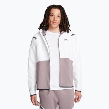 Men's Under Armour Unstoppable Fleece Full Zip HD tetra gray/white/black sweatshirt