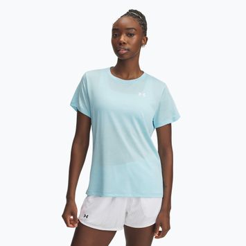 Women's training T-shirt Under Armour Tech C-Twist stream/white