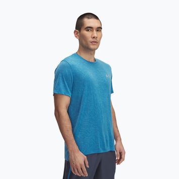 Men's running T-shirt Under Armour Launch Camo ether blue/reflective