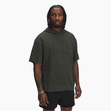 Men's sweatshirt Under Armour Project Rock SS Terry Hoody baroque green / baroque green