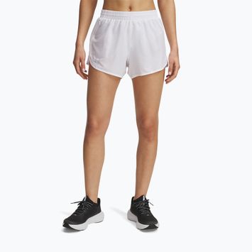 Women's running shorts Under Armour Fly By 3" Novelty white / reflective