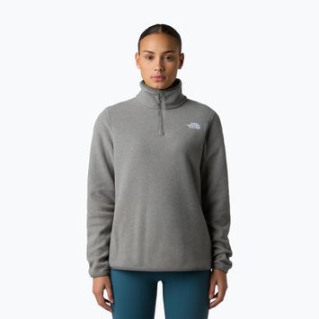 Women's fleece sweatshirt The North Face Glacier Fleece 1/4 Zip mid grey heather