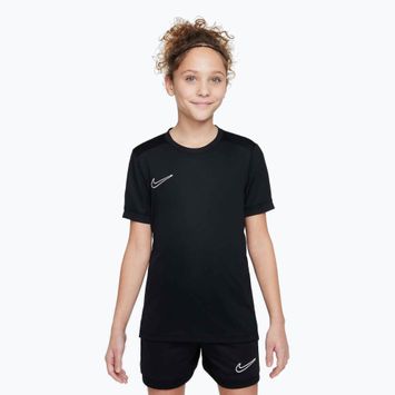 Children's football T-shirt Nike Academy Dri-Fit Jr black/black/white/white