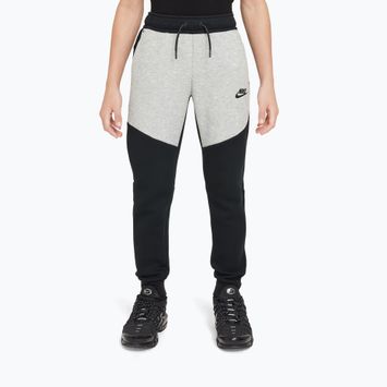 Children's trousers Nike Sportswear Tech Fleece black/dark grey heather/black/black
