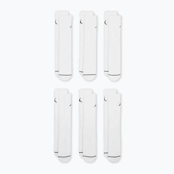 Jordan Everyday Cushioned Crew socks 6 pairs white/black