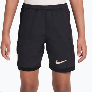 Children's football shorts Nike Academy Dri-Fit Jr black/black/pale ivory/ pale ivory