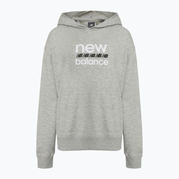 Women's New Balance Sport Graphic French Terry Hoodie athletic grey