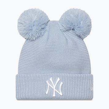 Women's winter cap New Era Wmns Double Pom Nyy pastel blue