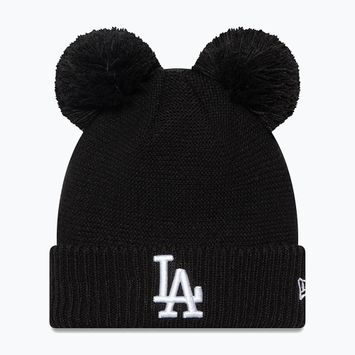 Women's winter cap New Era Wmns Double Pom La Dodgers black