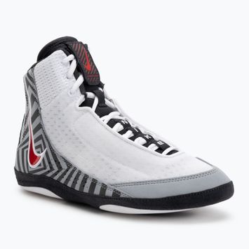 Nike Inflict 4 SE wrestling shoe white/university red/wolf grey/anthracite