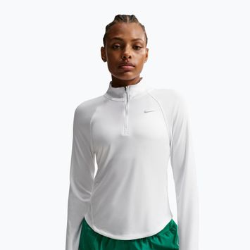 Women's running sweatshirt Nike Tempo Swoosh Run Dri-Fit 1/4-Zip white/black