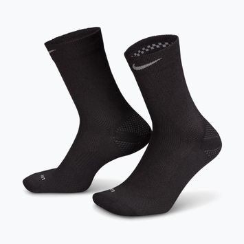 Socks Nike Running Lightweight Crew black/dark smoke grey/smoke grey