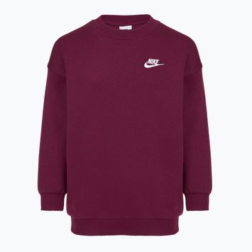 Children's sweatshirt Nike Sportswear Club Fleece bordeaux/white