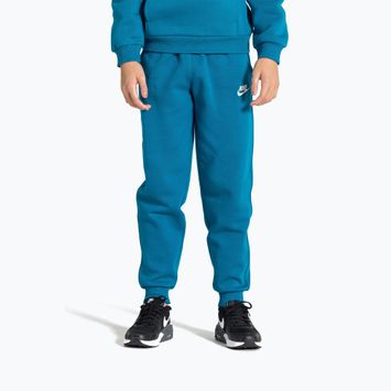 Children's trousers Nike Sportswear Club Fleece green abyss/white