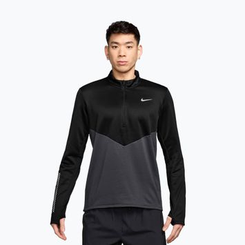 Men's running sweatshirt Nike Pacer Winterized 1/2 Zip anthracite/black
