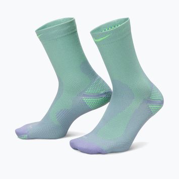 Socks Nike Running Lightweight Crew iron purple/voltage green/voltage green
