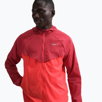 Men's running jacket Nike Stride Repel UV team crimson/light crimson