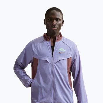 Men's running jacket Nike Fly Nike Stride iron purple/tattoo