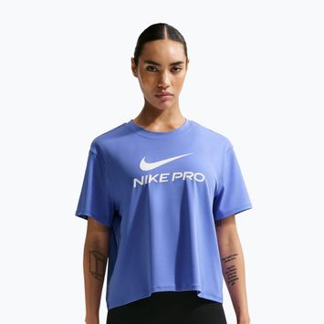 Women's training T-shirt Nike Pro Dri-Fit Loose sapphire/white