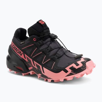 Women's running shoes Salomon Speedcross 6 GTX nine iron/black/flamingo pink