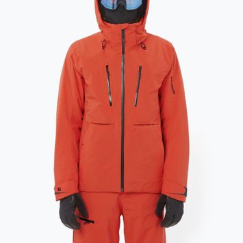 Men's ski jacket Salomon Brilliant 2.0 cherry tomato