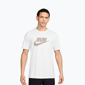Men's T-shirt Nike Dri-Fit Running white/moon particle