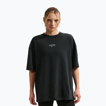 Women's T-shirt Nike Dri-Fit black/white/white