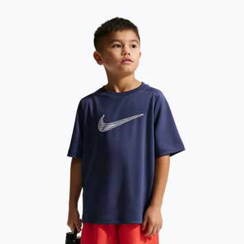 Children's T-shirt Nike Multi Dri-Fit midnight navy/white
