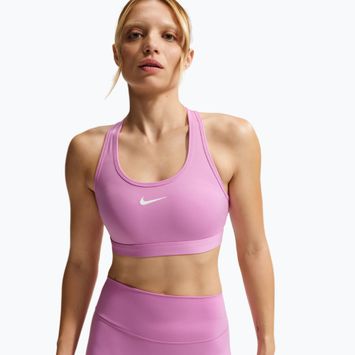 Training bra Nike Swoosh Medium Support light magenta/white