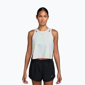 Women's running top Nike AeroSwift Dri-Fit ADV Cropped Tank Top off white/black