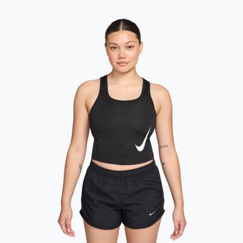 Women's running top Nike Swoosh Run Dri-Fit black/white