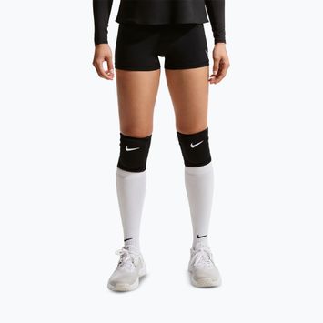 Women's training shorts Nike Pro Mid Rise Biker 3" black/white/metallic silver