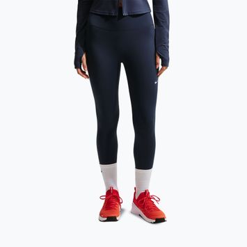 Women's leggings Nike One midnight navy/white