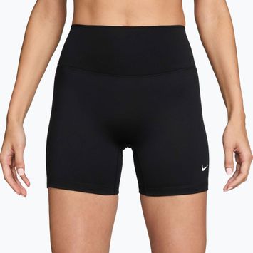 Women's shorts Nike One High-Waisted Biker 5" black/white