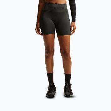 Women's shorts Nike Pro Seamless High-Waisted Biker 5" dark smoke grey