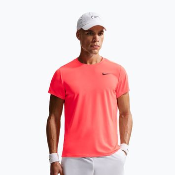 Men's tennis T-shirt Nike Court Dri-Fit Victory hot lava/black