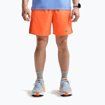 Men's running shorts Nike Miler Dri-Fit 2in1 7" total orange