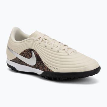 Men's football boots Nike United Tiempo Maestro Academy TF fossil/burgundy crush/metallic silver