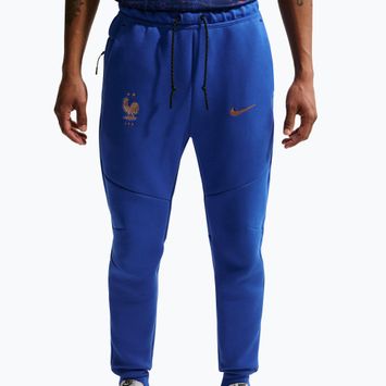 Men's football trousers Nike FFF Tech Fleece Joggers game royal/metallic copper