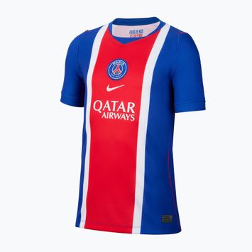 Children's football shirt Nike Paris Saint-Germain Dri-Fit Stadium Home old royal/white/university red/white