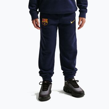 Children's trousers Nike FC Barcelona Club Jogger blackened blue/mineral yellow
