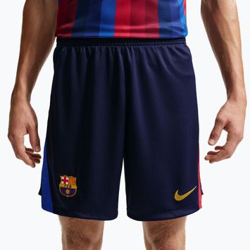 Men's football shorts Nike FC Barcelona Dri-Fit Stadium Home blackened blue/mineral yellow
