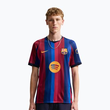 Men's football shirt Nike FC Barcelona Dri-Fit Stadium Home deep garnet/blue void/mineral yellow
